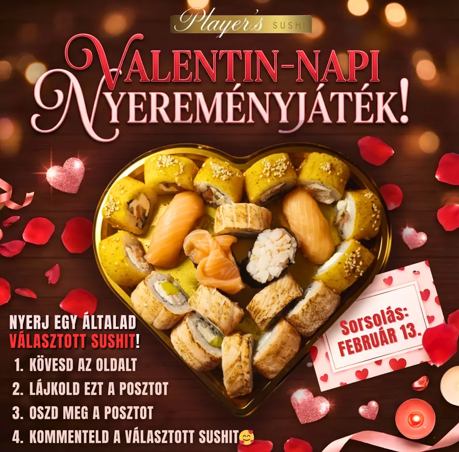 Facebook-poszt · Valentin-napi nyereményjáték